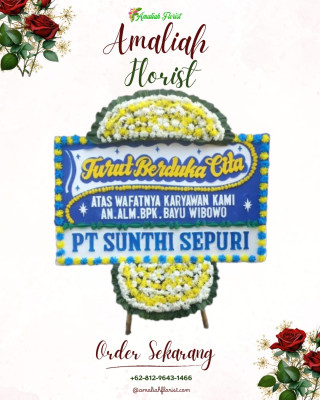 Papan Bunga Duka di Wundudopi